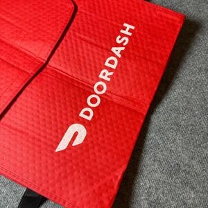 DoorDash Insulated Food Delivery Bag Red Collapsible Thermal Bag‎